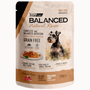 BALANCED NAT RECIPE POUCH PERRO ADULTO CORDERO X 100 GRS