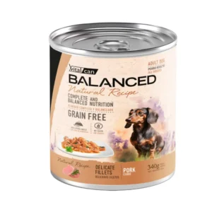 BALANCED NAT RECIPE FILETES CERDO PERRO ADULTO X 340 GRS