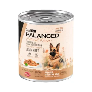 BALANCED NAT RECIPE FILETES CARNE PERRO ADULTO X 340 GRS