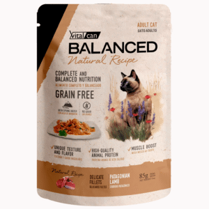 BALANCED NAT RECIPE POUCH GATO ADULTO CORDERO X 85 GRS