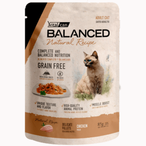 BALANCED NAT RECIPE POUCH GATO ADULTO POLLO X 85 GRS