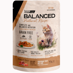 BALANCED NAT RECIPE POUCH GATO CACHORRO CORDERO X 85 GRS