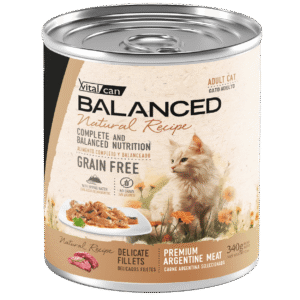 BALANCED NAT RECIPE FILETES CARNE GATO ADULTO X 340 GRS